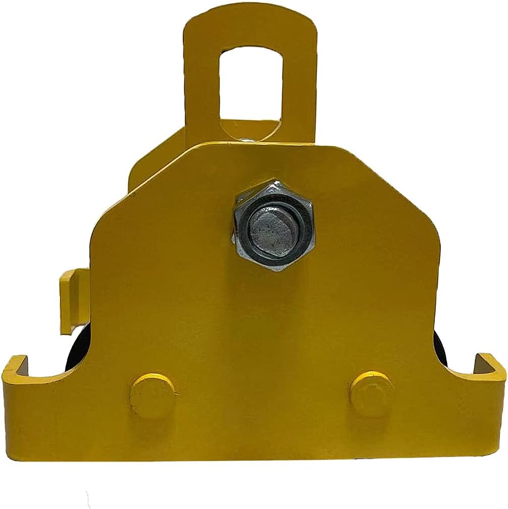 Gakee Manually Trolley 0.5T/1100LBS Load Capacity, Steel Push Beam Trolley Adjustable I-Beam Width, Beam Trolley Hoist with Four Sturdy Wheels Material Handling Tool (0.5T) : Industrial & Scientific