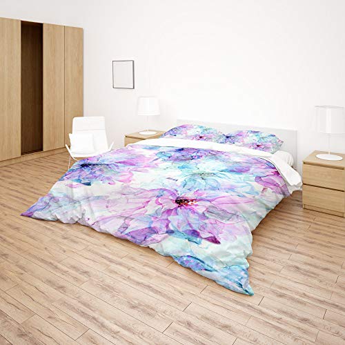 Funda de edredón de fácil cuidado para cama doble con estampado 5