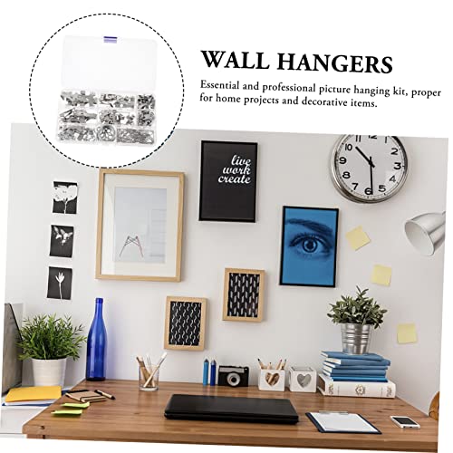Image of Picture Hangers Wall Picture Hanging Hooks Photo Hangers Nails Hooks Heavy Duty Kit for Artworks Gallery