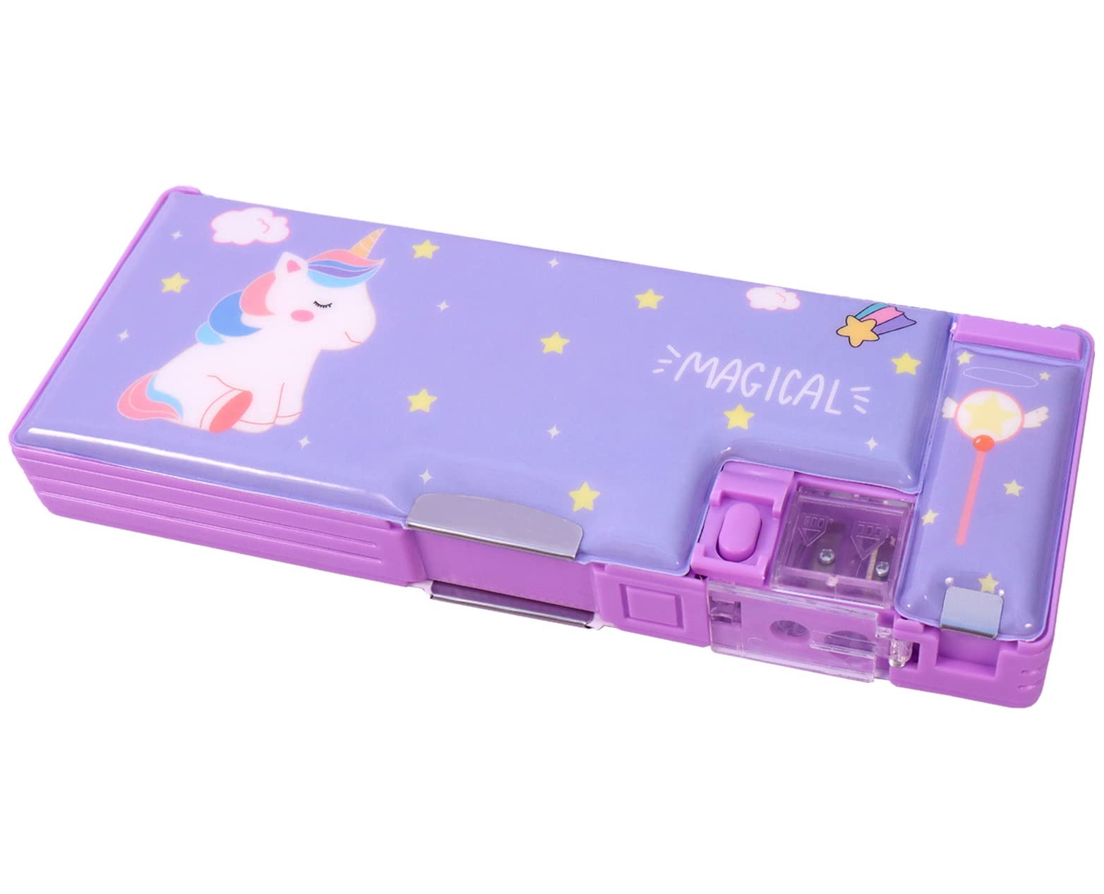 See full amazon price history chart for Toyshine Double Compartment Magical Unicorn Pencil Box, Button Enabled Storages And Sharpner For Kids-Purple - Plastic Toyshine Double Compartment Magical Unicorn Pencil Box, Button Enabled Storages And Sharpner For Kids-Purple - Plastic (B0C3QLP67Y) Amazon Price History, Amazon Price Tracker