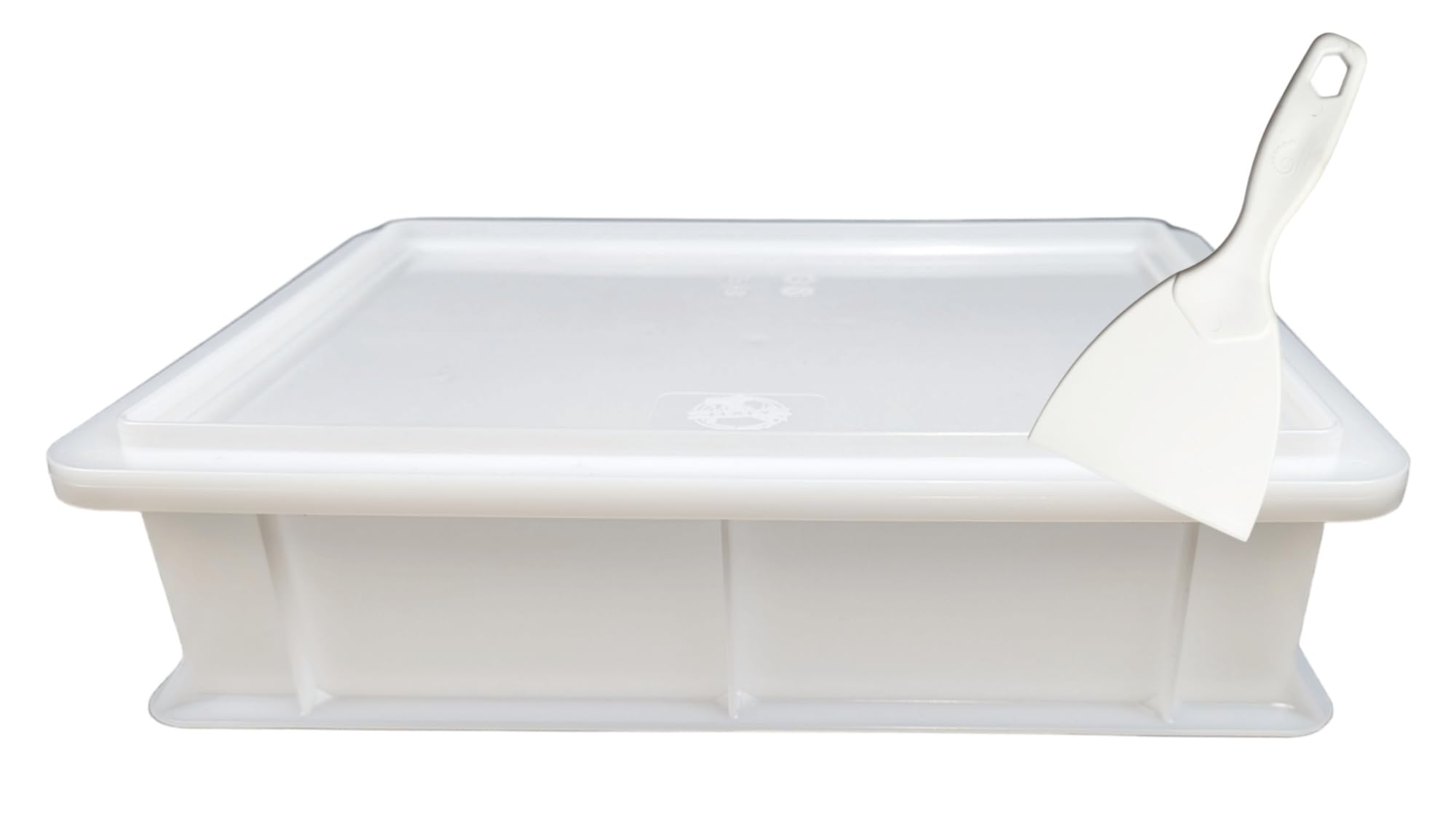 Pizza Dough Proofing Tray Box with Lid, Food Grade, 40x30x10cm Stackable