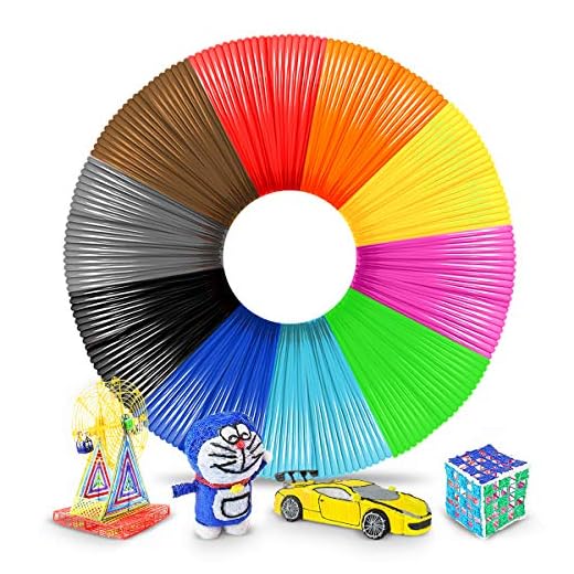 3D Pen Filament 1.75mm,PLA Filament Refills for 3D Pen/3D Printer,3D Pen Filament Compatible 3D Printing Pen,10 Colors 5M/16 Feet,PLA Multicolor 1.75MM