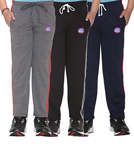 Image of Mack Jonney Boy's Regular Fit Trackpants (Pack of 3)