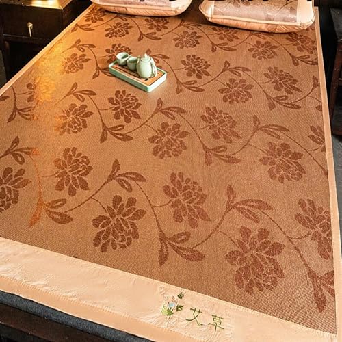 Alfombrilla de dormir de ratán para un dormitorio fresco y descanso confortable este verano