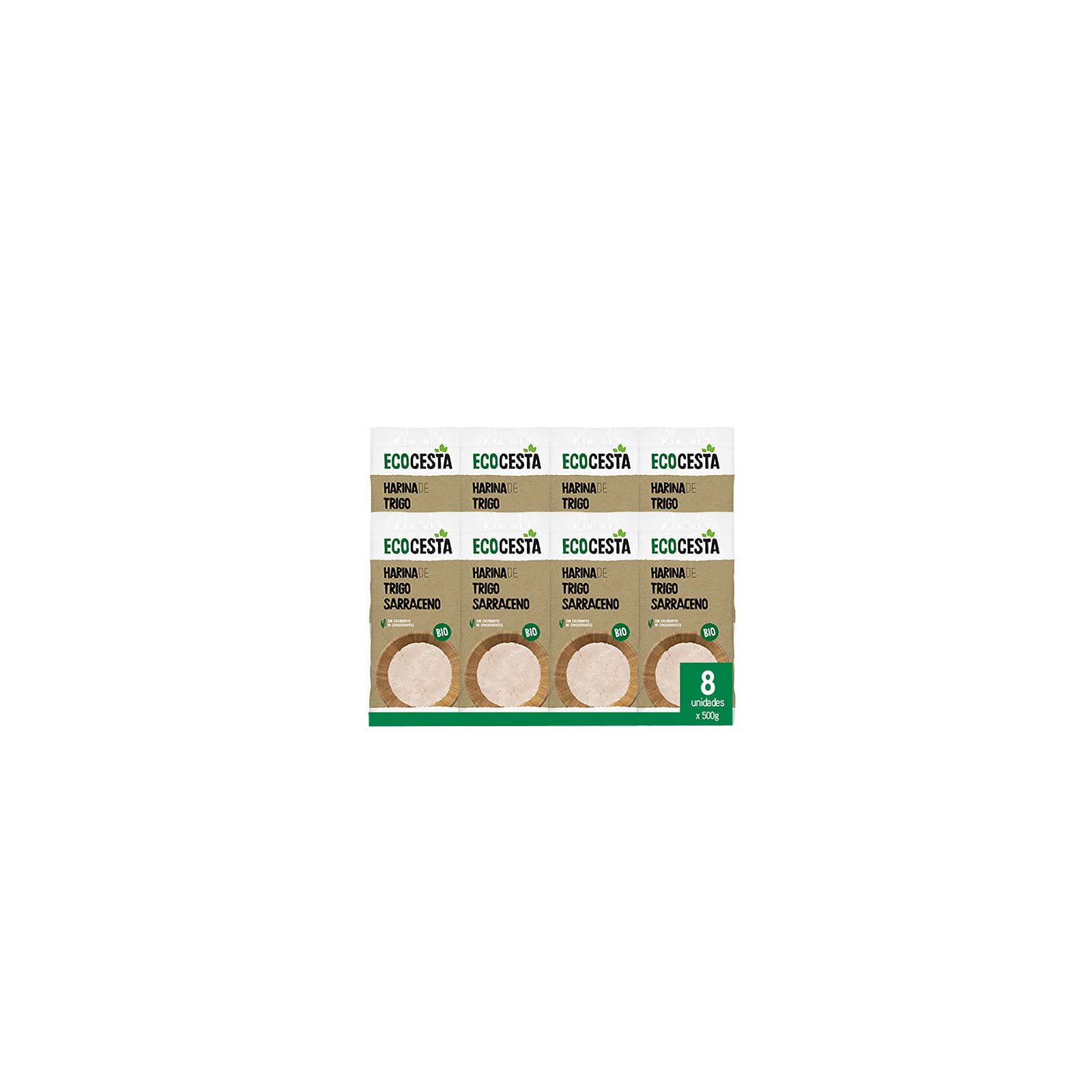 Harina Ecológica de Trigo Sarraceno 500 g Pack 8 Unidades ECOCESTA
