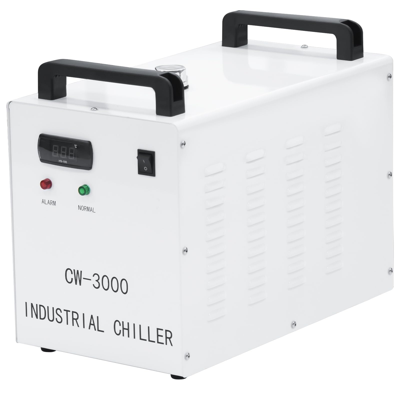 Enfriador de Agua Industrial CW 3000 Industrial Water Chiller Water Cooling Machine Enfriador de Agua Refrigerado para 80W 100W 130W CNC CO2 Máquinas de Grabado Corte Láser