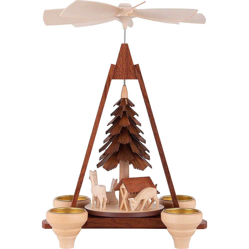 Amazon.com: German christmas pyramid Deer, hand-carved, height 30