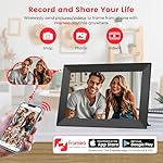Frameo 10.1 Inch WiFi Digital Picture Frame, Smart Cloud Electronic Photo Frame with HD IPS Touch Screen Slideshow 32GB Memory Auto-Rotate Wall Mount, Share Photos/Videos from Phone by Frameo App - Image 2