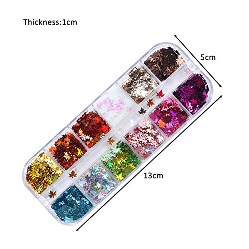 48 Farbe Nagel Pailletten Glitter, Nail Art Strassstein glitzer für gesicht körper glitzer, Shiny Gemischt Runde Dünne… – Bild 3