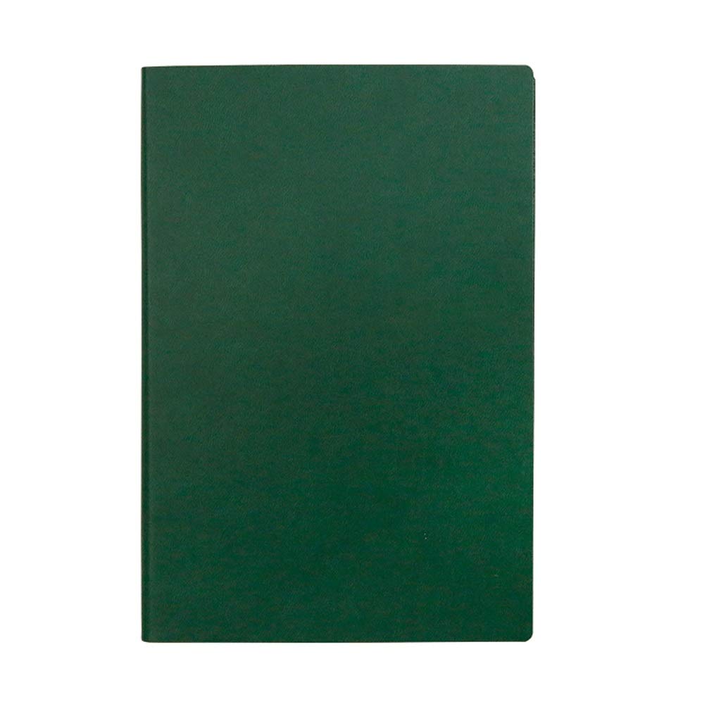 Journal taccuino A5 Journal Faux Leather Soft Surface Notebook Semplice Notepad Creativo Blocco Note Portatile Home School Forniture for Ufficio Affari dell'ufficio Scolastico (Color : Green)