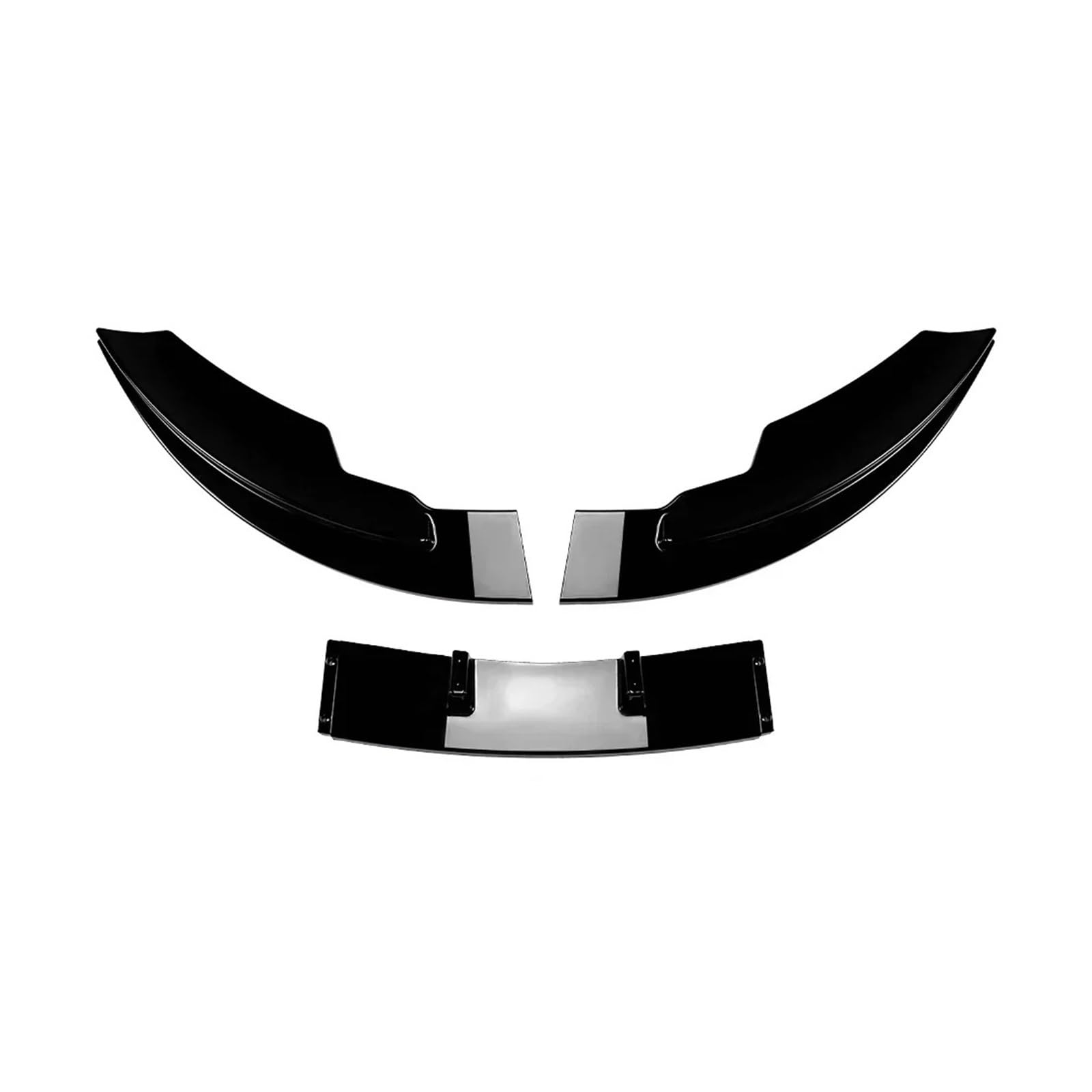 Spoiler frontali per auto Per Ford Per Fiesta MK7 Standard 2008-2012 Paraurti Anteriore Lip Spoiler Diffusore Splitter Body Kit Deflettore Guard Trim Labbro Anteriore Spoilers(Gloss Black)