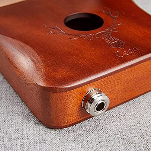 YXSH Piano De Pulgar Portátil 21 Teclas, Madera De Caoba Piano De Pulgar Piano De Dedo Kalimba Instrumento Musical De 17 Teclas con Martillo De Afinación para Adultos/Niños