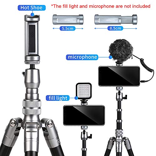 Camera Tripod, COMAN 3 in 1 Phone Tripod and Selfie Stick Tripod with Bluetooth Remote 57 inch for iPhone