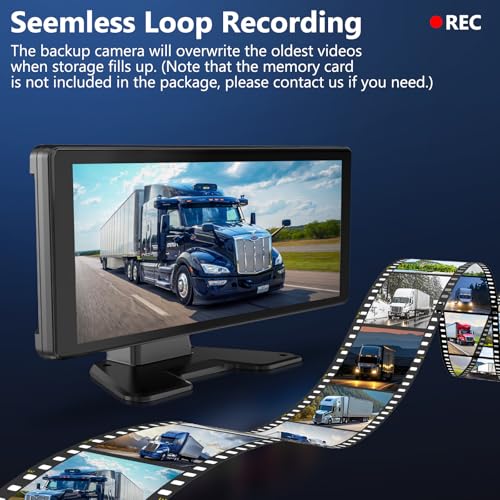 Image of Karsugee 5-Channel 4K RV Backup Camera with 10.36 inch IPS Touchscreen Monitor, HD 1080P Side & Rear View Cameras DVR Recording USB Video Play IP69 Waterproof for Trailer RV Truck Camper Bus etc (HD02)