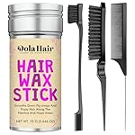 Dolahair Hair Wax Stick - Flyaway Control and Styling Pomade for Kids, Women, and Men - Accessorie Slick Back Hair Brush Kit Hair Bun Maker (Pack of 4)