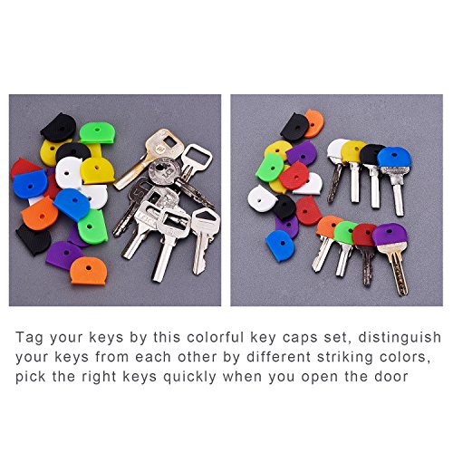 24 Stück flexible Schlüsselabdeckungen zum einfachen Erkennen Ihrer Schlüssel