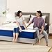 PurrJoys Matratze 140x200x25cm, Memory Foam mit Gel, H3, Abnehmbarer Bezug, CertiPUR-US & Oeko-TEX, druckentlastend, Lieferung gerollt im Karton
