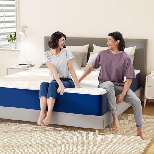 PurrJoys Matratze 140x200x25cm, Memory Foam mit Gel, H3, Abnehmbarer Bezug, CertiPUR-US & Oeko-TEX, druckentlastend, Lieferung gerollt im Karton