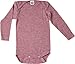 Produktbild Cosilana, Baby Body Langarm, KBA Baumwolle, kbT Wolle, Seide (Weinrot Meliert, 74-80)