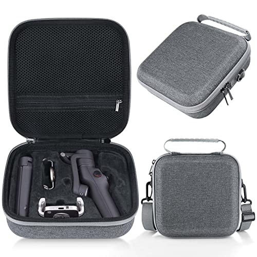 Om 6 Bolsa de Almacenamiento portátil, Bolsa de Transporte, Bolsa de Viaje para dji Osmo Mobile 6 Case OM6 Bag Accesorios Gimbal Smartphone, estabilizador de 3 Ejes, Gris Cover