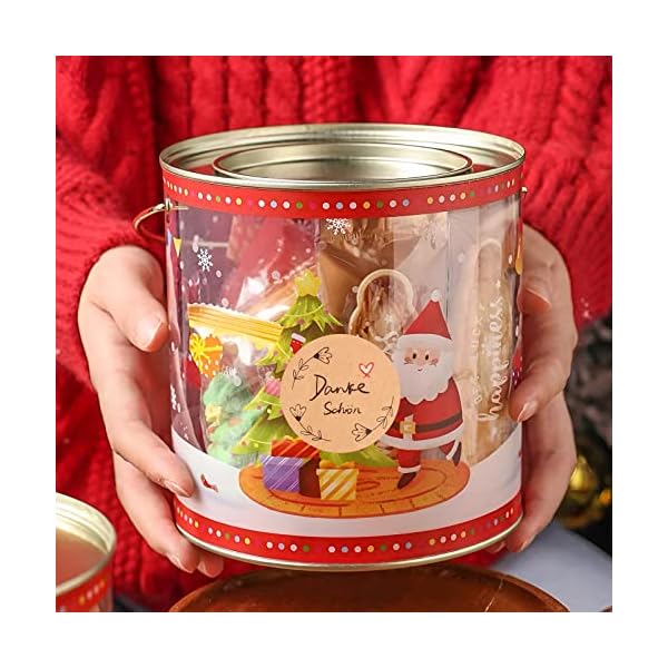 Dankeschön Aufkleber Weihnachten, 4 cm Weihnachtsaufkleber Dankeschön Vielen Danke Etiketten Weihnachten Selbstklebend – Bild 7