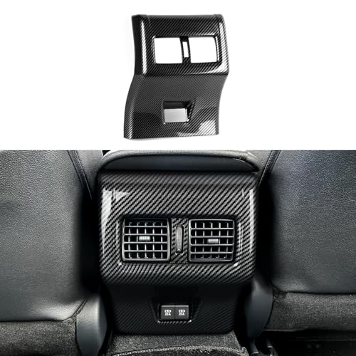Image of Car Rear Row AC Frame Cover Sticker Carbon Style ABS Decal Trim Compatible with Toyota Camry XV70 XV80 2018-2026 Interior Accessories