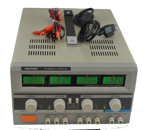 Tekpower TP3003D-3 Digital Variable Triple Outputs Linear-Type DC Power Supply, 0-30 Volts @ 0-3 Amps - Thumbnail 2