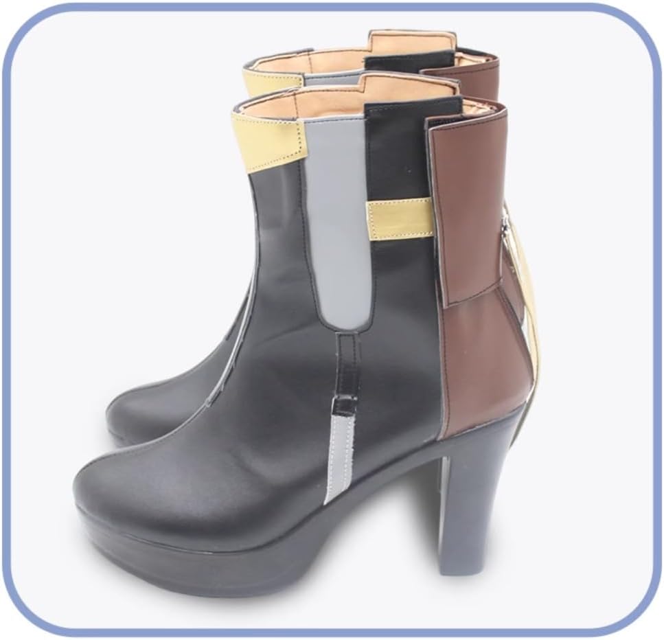 Stelle Cosplay Shoes for Game Honkai: Star Rail Cos Black High Heel Halloween Women Men Custom Made Anime