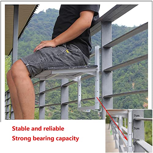 Table suspendue balcon pliable et réglable pour extérieur