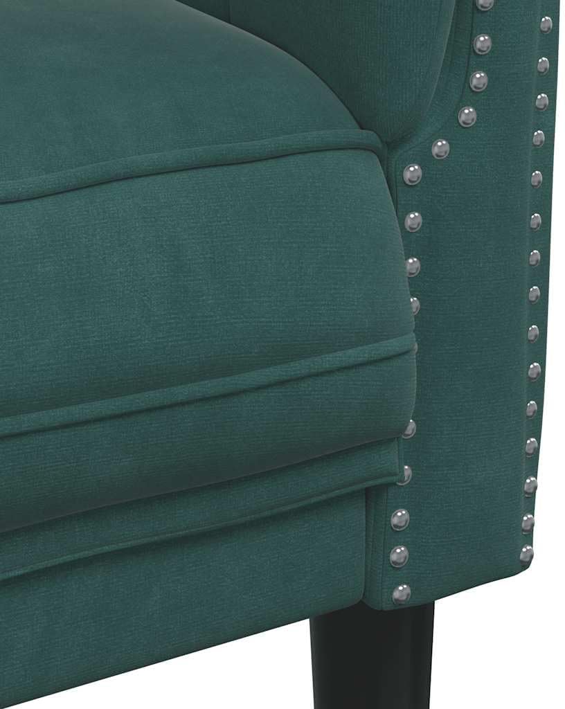 Sofa Chair Dark Green Velvet (100% Polyester) Living Room Furniture