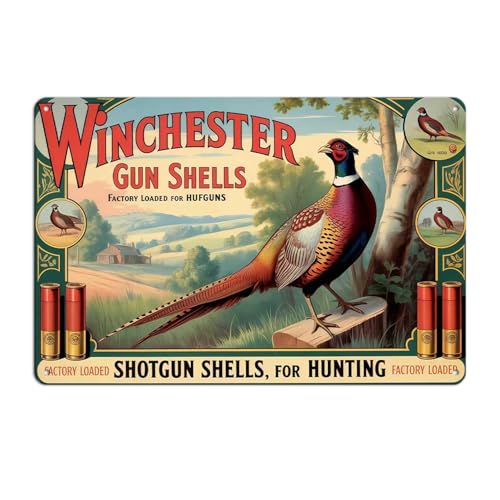 Winchester Pheasant Hunting Retro Tin Sign