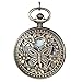 Produktbild JewelryWe Vintage Taschenuhr Damen Schmetterling Kettenuhr Analog Quarz Uhr mit Halskette Kette Pocket Watch
