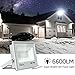 Olafus 2 Pack 60W LED Flood Light Outdoor, 6600LM Outside Security Lights, IP66 Waterproof Exterior Floodlights, 5000K Daylight White Lighting for Yard