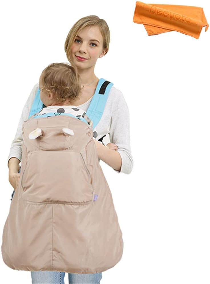 Deeyota 抱っこひも 防寒 ケープ ベビーカーブランケットにもなる 撥水加工 防寒 カバー 軽量