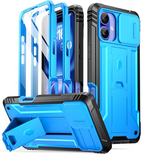 Coque robuste iPhone 16 Plus antichoc militaire avec béquille