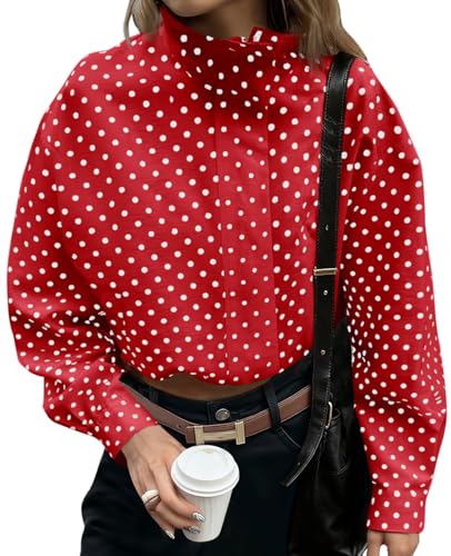 Image of Tankaneo Womens Polka Dot Zip Up Cropped Jackets