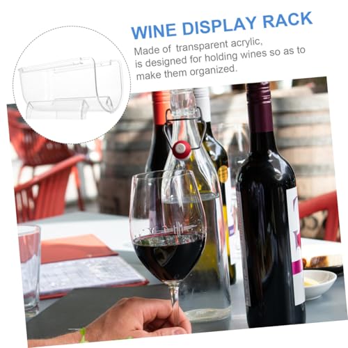 Soporte apilable transparente para botellas de vino, 2 unidades miniatura 6