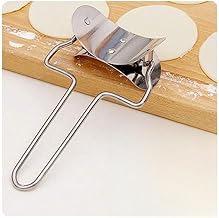 Manual Stainless Steel Momo Cutter Roller Machine with Handle for Home Baking(MomoCutter_9_BAZ)