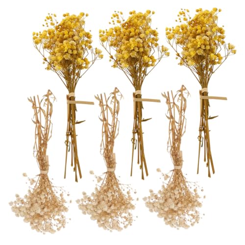 Ramo mini de flores secas Natural Babys Breath 6 piezas