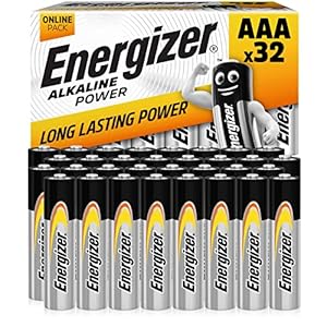 Energizer AAA Batteries, Alkaline Power, 32 Pack, Triple A Battery Pack – Amazon Exclusive