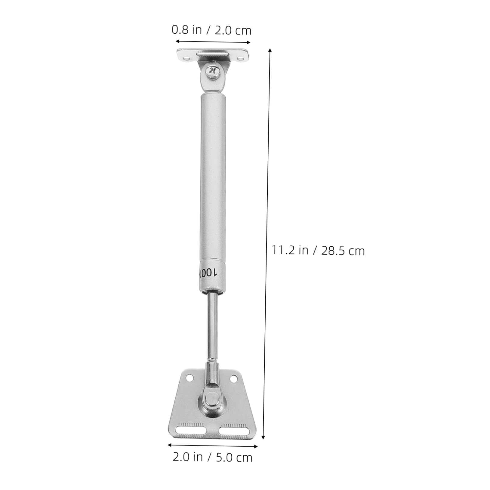 Unomor Telescopic Support Rods 2 Pieces Gas for Cabinet Doors Smooth Lift Damping Buffer Steel Construction
