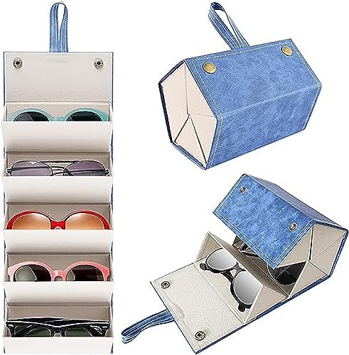 Image of House of Quirk Sunglasses Storage Box, Faux Leather Sunglasses Box