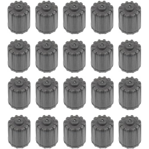 Plastic TPMS tire Valve stem caps Gray, Tire Pressure Monitoring System(TPMS) Replacement Valve stem kit air dust Covers Universal fit Car, SUV, Truck (20 Pack)