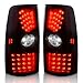 AUTOSAVER88 LED Tail Lights Compatible with Chevy Silverado 1999 2000 2001 2002 2003 2004 2005 2006, Tail Lamps for GMC Sierra 1999-2003 Black Smoke Replacement Assembly (FIT FLEETSIDE MODELS ONLY)