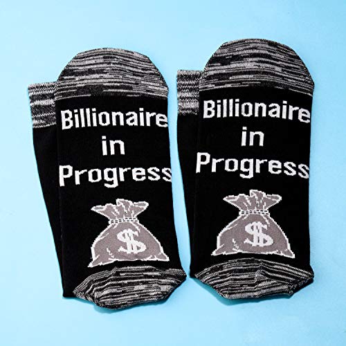 JXGZSO 2 Pairs Entrepreneur Socks - Future Billionaire & Boss Gift Socks for Business Owners3