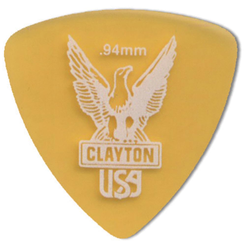 Clayton Ultem Rounded Triangle Guitar Picks .94 mm 1 Dozen