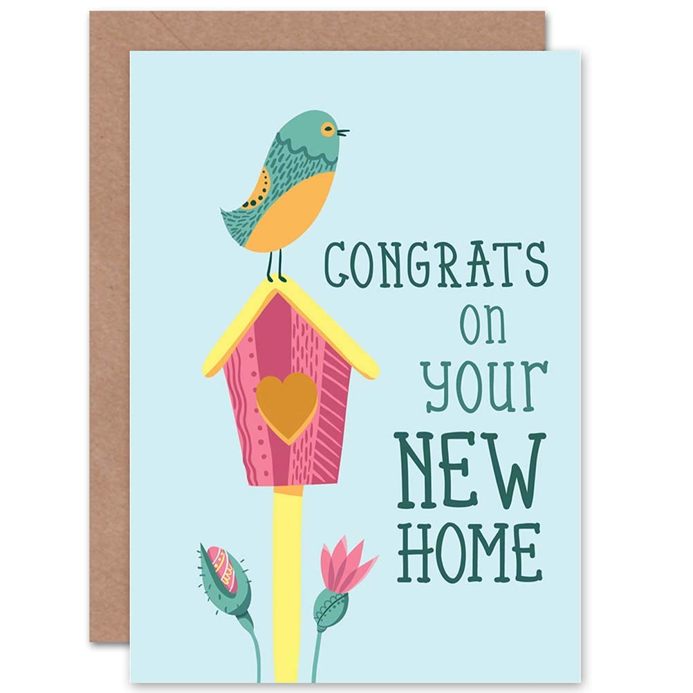 Wee Blue Coo MOVING NEW HOME BIRD BOX NEW ART GREETINGS GIFT CARD