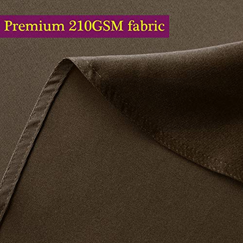 Image of Obstal 210GSM Rectangle Table Cloth, Chocolate, 60 x 84 Inch | Heavy Duty Water Resistance Microfiber Tablecloth, Decorative Fabric Table Cover for Outdoor and Indoor Use