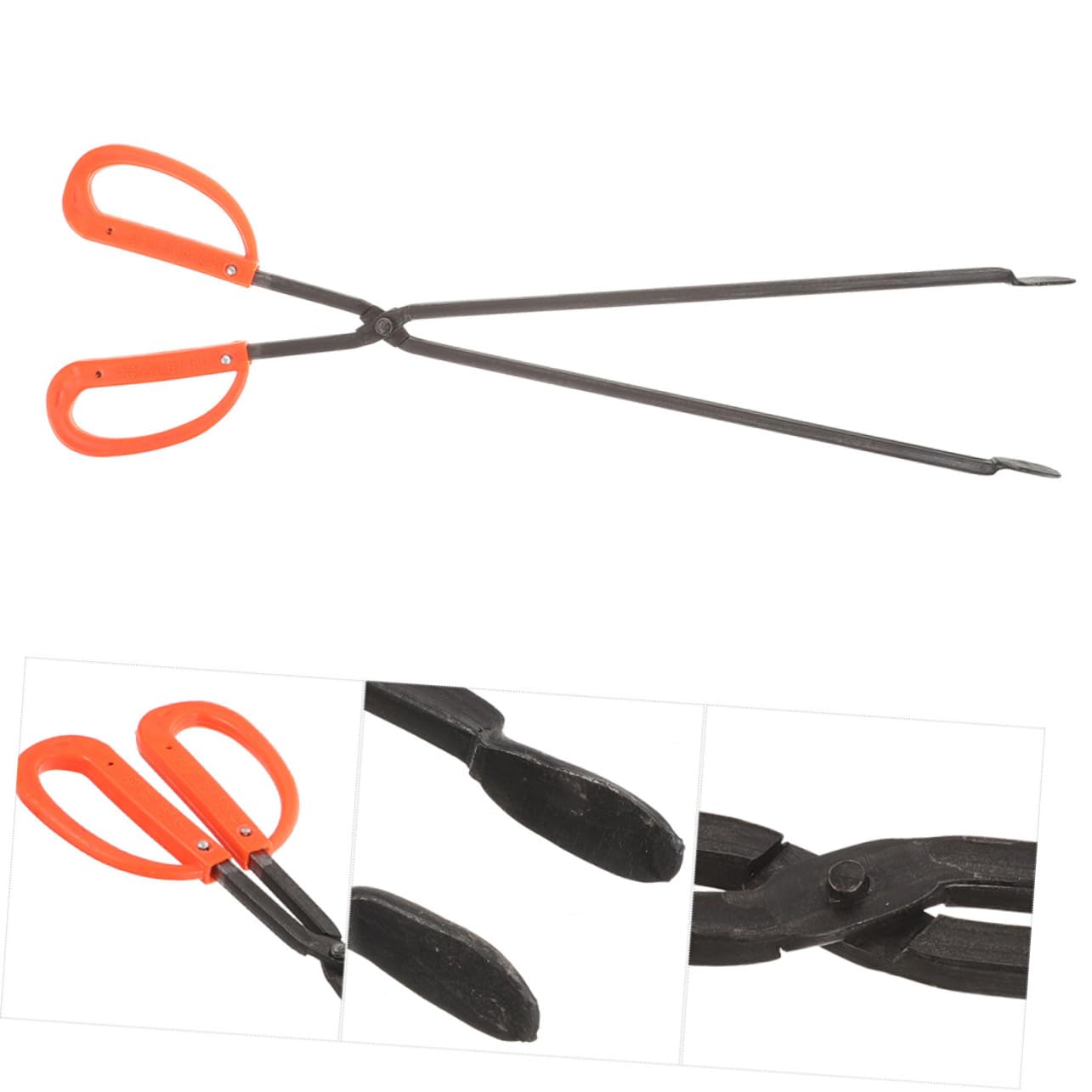 TOYANDONA Tragbarer Müllgreifer Metall Zange Müllklammer Brennholzgreifer Für Garten Und Außenbereich Robuste Greifhilfe Für Kamin Holzofen Feuerstelle