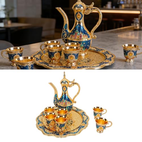 Ensemble de cafetière orientale coffret cadeau mariage rétro - 5